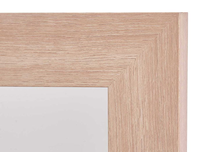 Giftdecor Miroir 39x49 cm Cadre Marron en MDF et Verre (Set de 6)