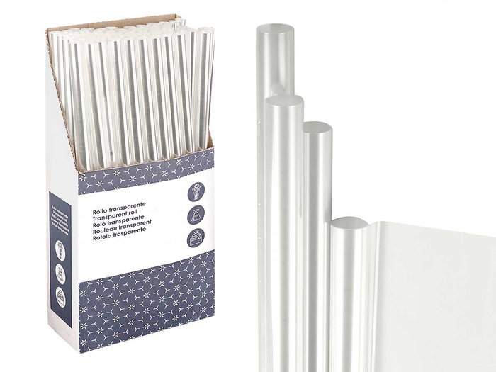 Arte Regal Rouleau Bioflor 70x500 cm Transparent en Polypropylène (Set de 60) Arte Regal Rouleau Bioflor 70x500 cm Transparent en Polypropylène (Set de 60)