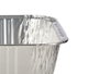Kinvara Set 6 Bandejas Carrées en Aluminium 20x6x20 cm Argent (Set de 24)