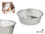 Kinvara Lot de 2 Plateaux Ronds en Aluminium Grands 25x8x25 cm Argent (Set de 24)