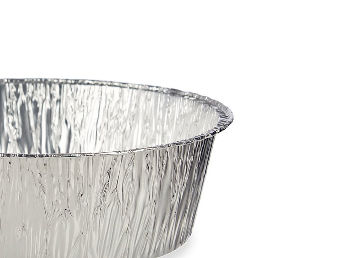 Kinvara Lot de 2 Plateaux Ronds en Aluminium Grands 25x8x25 cm Argent (Set de 24)