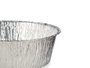 Kinvara Lot de 2 Plateaux Ronds en Aluminium Grands 25x8x25 cm Argent (Set de 24)