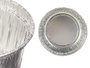 Kinvara Lot de 10 Moules à Flan Ronde en Aluminium 8x8x8 cm - Argenté (Set de 24)