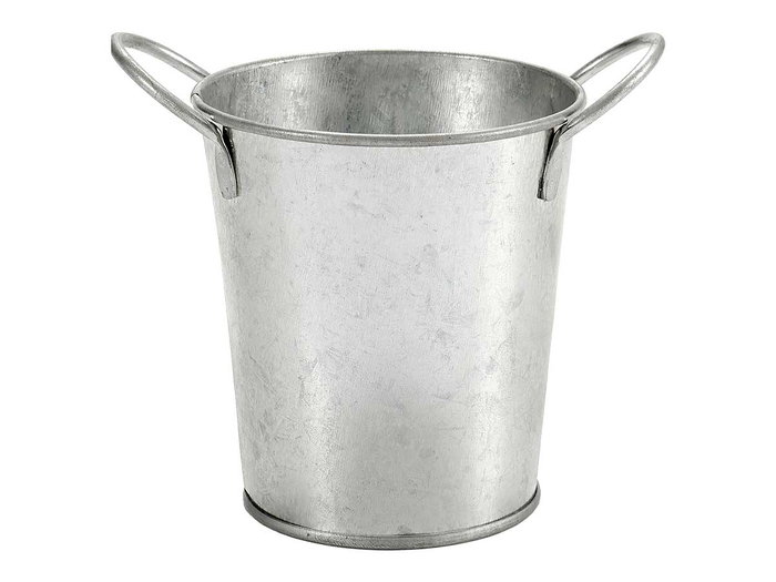 Ibergarden Macetero Petit Zinc 16x12x11cm Pot de Fleur Métallique Argent (Set de 72)