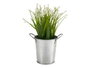 Ibergarden Macetero Petit Zinc 16x12x11cm Pot de Fleur Métallique Argent (Set de 72)