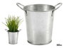 Ibergarden Macetero Petit Zinc 16x12x11cm Pot de Fleur Métallique Argent (Set de 72)