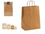 Pincello Sac en papier kraft Hawanna lisse petit 24 x 12 x 40 cm marron (Set de 150)