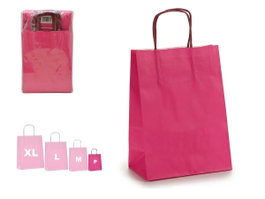 PINCELLO Bolsa Papel Magenta Mini, Rosa