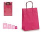Pincello Sac en Papier Magenta Mini 31.5 x 0.2 x 18 cm Rose (Set de 150)