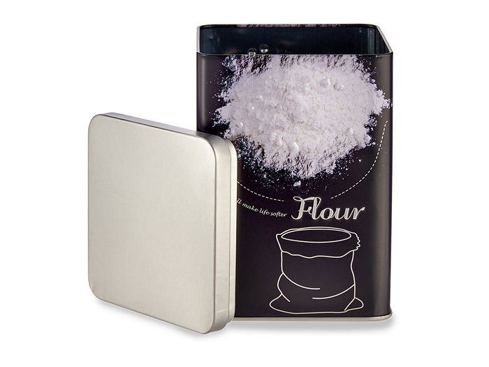 KINVARA Boîte carrée en métal design farine