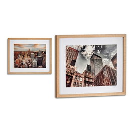 GIFTDECOR Tableau Édifices Assortis Effet Peint Cadre Haya 43x53cm