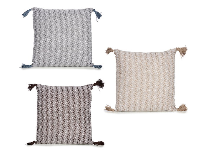Giftdecor Coussin Rempli Couleurs Assorties 45x45 cm, Rembourrage Polyester, Coton (Set de 12)