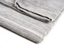 Giftdecor Plaid rayé multicolore 130x160 cm gris et marron en coton et polyester (Set de 12)