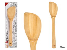 KINVARA Pelle de cuisine ovale en bambu 30cm, Marron