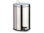 Berilo Papelera Acier Inoxydable 20L avec Pédale 30.5x44.5x36cm Argent