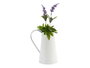 Ibergarden Jarre à lait blanc et argent 17 x 19,5 x 11,3 cm 1000 ml (Set de 24)