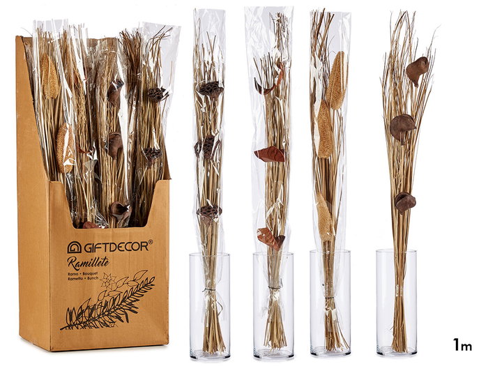 Giftdecor Ramillet Naturel 100 cm en Bois Sertis de Couleurs Alatoires (Set de 24) Giftdecor Ramillet Naturel 100 cm en Bois Sertis de Couleurs Alatoires (Set de 24)