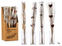 Giftdecor Ramillette blanc et naturel 100 cm - Bouquet de branches en bois (Set de 24)