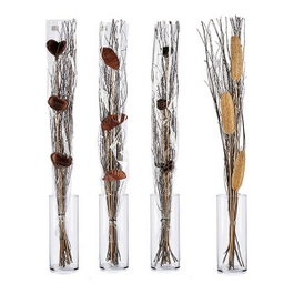 GIFTDECOR Ramillete Gris et Natural 100 cm