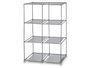 Kipit Organisateur 6 compartiments Gris Tissu Métal Plastique 35x102x68 cm (Set de 12)