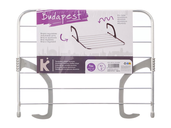Arte Regal Tendedero Aluminium 7 m avec Poignée Plastique Couleurs Variées 63 x 2,5 x 50 cm (Set de 12) Arte Regal Tendedero Aluminium 7 m avec Poignée Plastique Couleurs Variées 63 x 2,5 x 50 cm (Set de 12)
