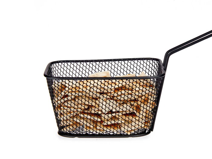 Kinvara Panier en fer avec anse noir 24,5 x 12 x 10,5 cm (Set de 24)