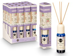 Acorde Diffuseur Mikado Jazmin Huile Parfumée 50 ml avec Baguettes 5x25x5 cm (Set de 24)