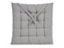 Giftdecor Coussin de Chaise Uni Gris 40x40 cm (Set de 12)