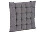 Giftdecor Coussin de Chaise Uni Gris Foncé 40x5x40 cm Coton et Polyester (Set de 12)