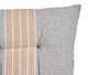 Giftdecor Coussin de Chaise Rayures Gris 40x40 cm Coton et Polyester (Set de 12)