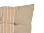 GIFTDECOR Coussin de chaise à rayures crème
