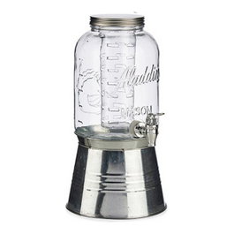 VIVALTO Carafe avec support et refroidisseur 3800ml Plata-Transparente