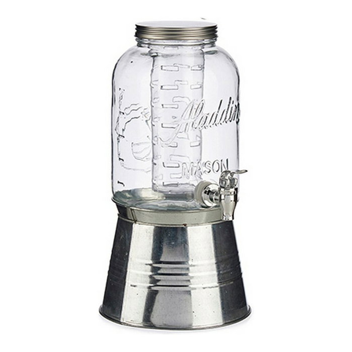 VIVALTO Carafe avec support et refroidisseur 3800ml Plata-Transparente VIVALTO Carafe avec support et refroidisseur 3800ml Plata-Transparente
