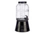 Vivalto Jarre avec support et refroidisseur 3800 ml noir 20x37x20 cm métal, verre, plastique (Set de 6)