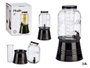 Vivalto Jarre avec support et refroidisseur 3800 ml noir 20x37x20 cm métal, verre, plastique (Set de 6)