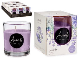 ACORDE Bougie parfumée en pot en verre Lavande