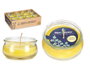 Ibergarden Bougie Verre Citronelle Jaune 7.7x7.7x4 cm (Set de 96)