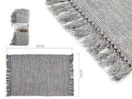 GIFTDECOR Alfombra de Algodón Gris 120x180cm