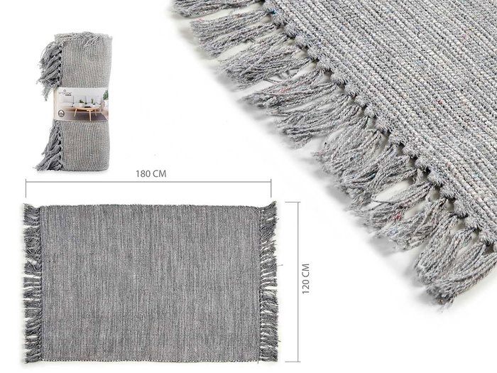 Giftdecor Tapis en Coton Gris 120x180 cm (Set de 6) Giftdecor Tapis en Coton Gris 120x180 cm (Set de 6)