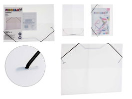 Pincello Classeur transparent A4 en plastique 26 x 1 x 35,5 cm (Set de 24)