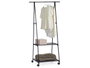 Kipit Perchero Métal Noir 157 cm avec Roues 56x45 cm (Set de 4)