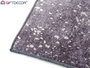 Giftdecor Tapis Gris 100x150 cm à Motif Taches Argentées en Polyester (Set de 9)