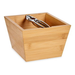 KINVARA Boîte en bambou marron avec casse-noix 16cm