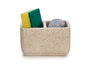 Kinvara Estropajero Double Pierre 12x11x9cm Résine Crème avec Deux Éponges (Set de 18)
