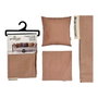 GIFTDECOR Housse de coussin avec fermeture éclair marron 60x60