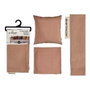GIFTDECOR Housse de coussin avec fermeture éclair marron 60x60