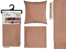 GIFTDECOR Housse de coussin avec fermeture éclair marron 60x60