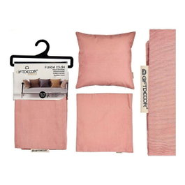 GIFTDECOR Taie d'oreiller avec fermeture éclair Rose 60x60 cm