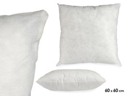 GIFTDECOR Lot de 5 recharges pour coussins 60x60cm Blanc