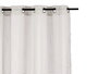 Giftdecor Rideau Voilage Blanc 140x260 cm en Polyester (Set de 6)